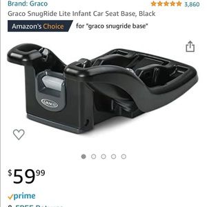 Graco snugride car seat base. Bought as extra, never used.